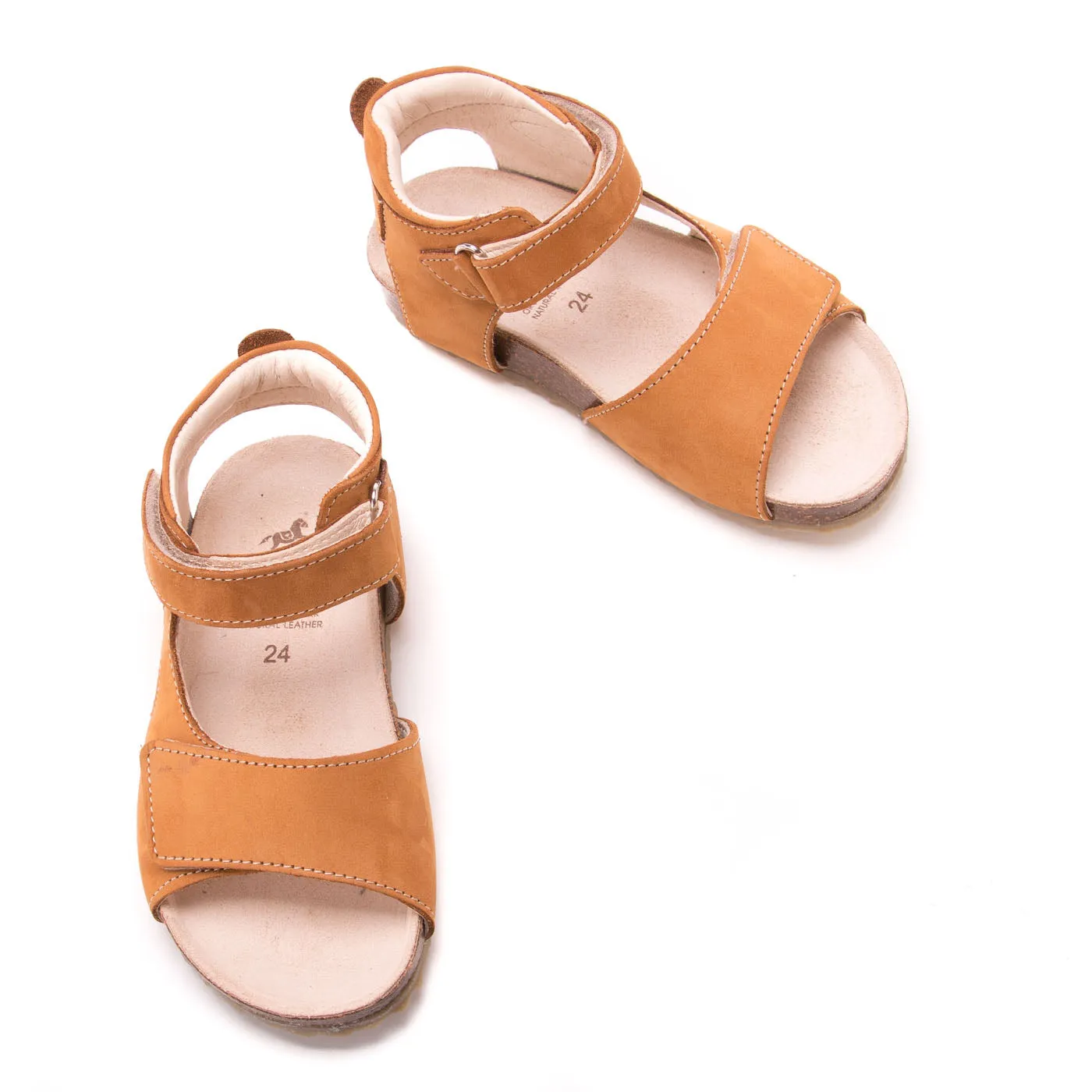 (2508-16/2509-16) Emel  mustard velcro sandals