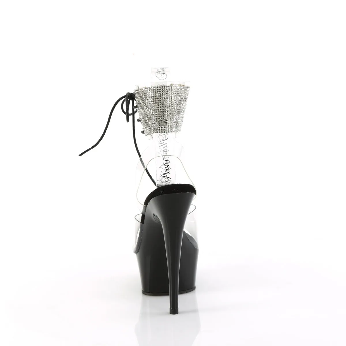 6 Inch Heel DELIGHT-691-2RS Clear Black