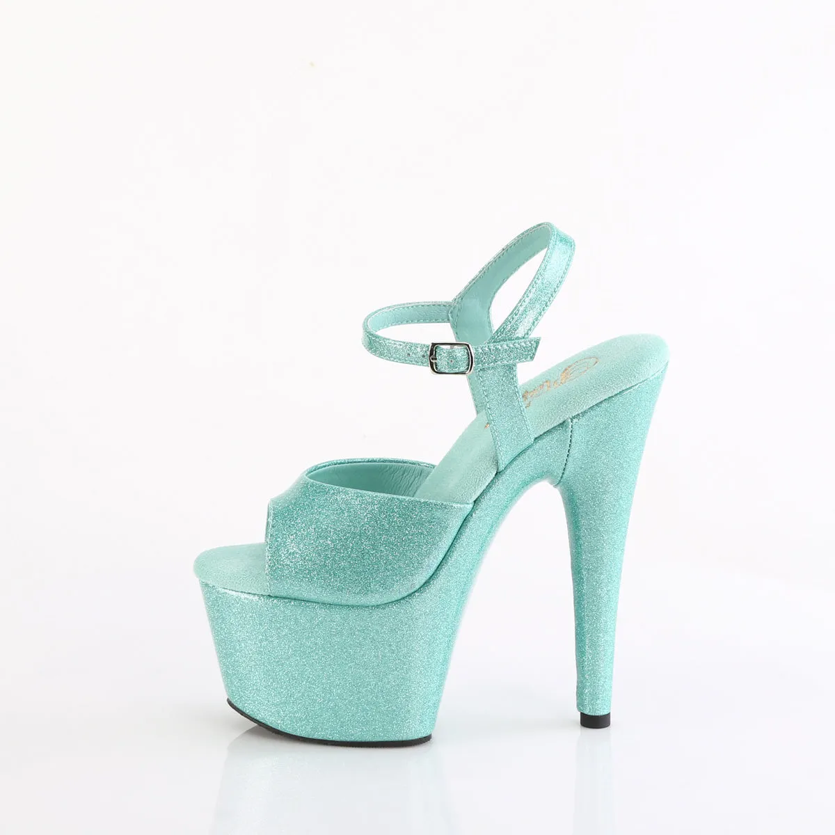 7 Inch Heel ADORE-709GP Aqua Glitter