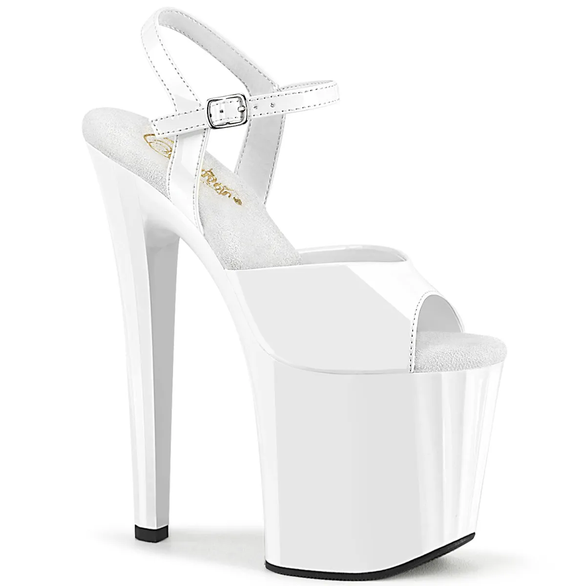 7 Inch Heel ENCHANT-709 White Patent