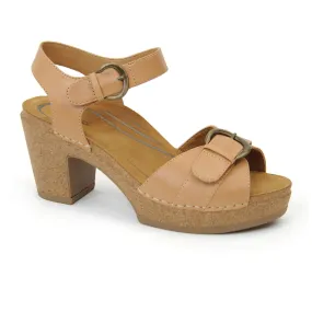 Aetrex Tory Heeled Sandal (Women) - Camel