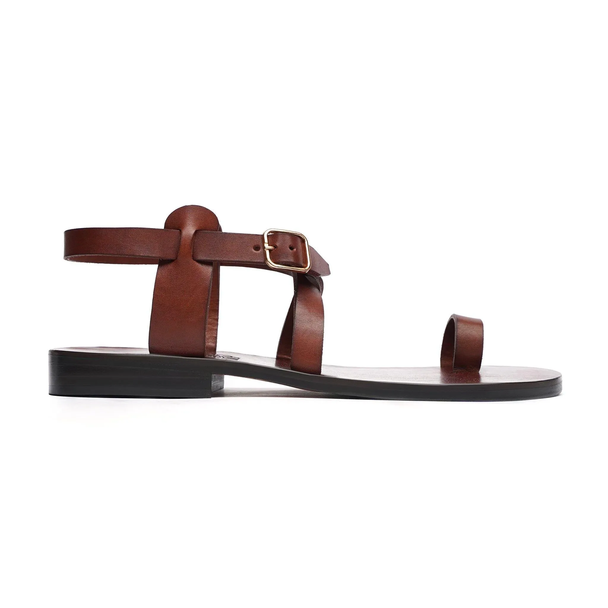 Autor - Men's Oxblood Calf Leather Sandal