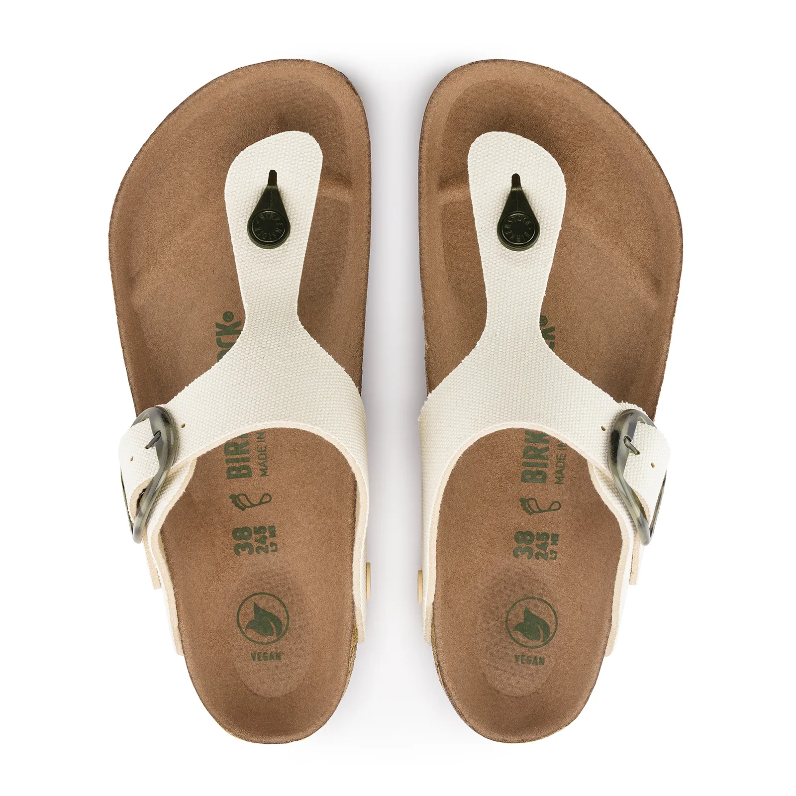 Birkenstock Gizeh Big Buckle Vegan Sandal (Women) - Eggshell