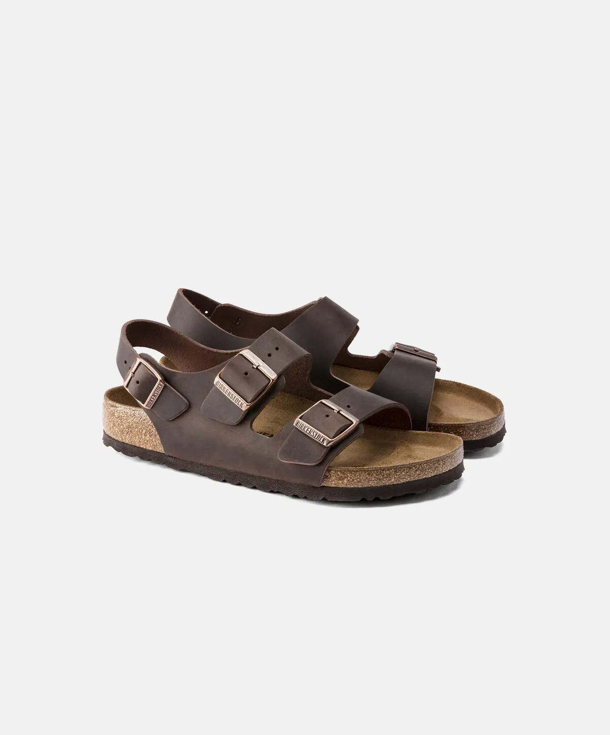 Birkenstock Milano Oiled Leather Habana Sandals