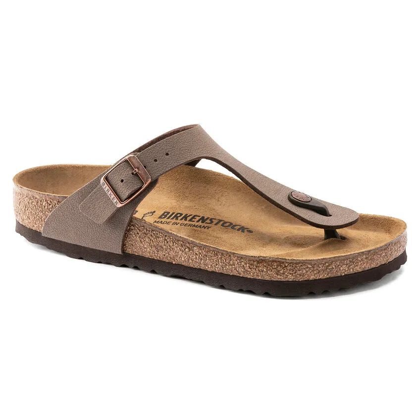 Birkenstock Women's Gizeh Birkibuc (Mocha - Regular fit)