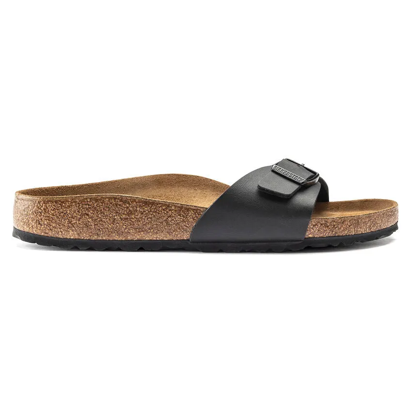 Birkenstock Women's Madrid Birko-Flor (Black - Narrow Fit)