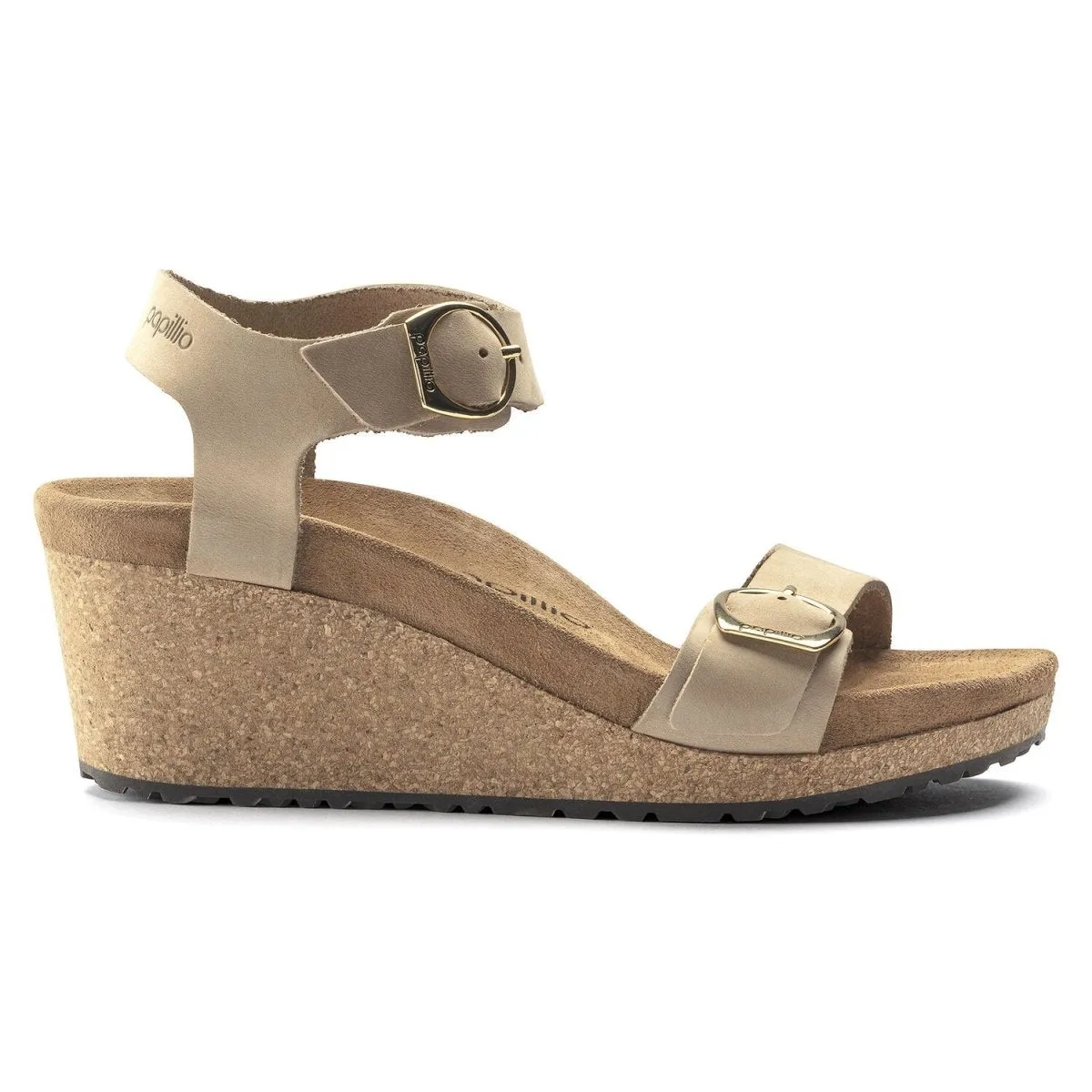 **Birkenstock Womens Soley Sandcastle Nubuck Sandals – Comfortable and Stylish Footwear for Everyday Wear**