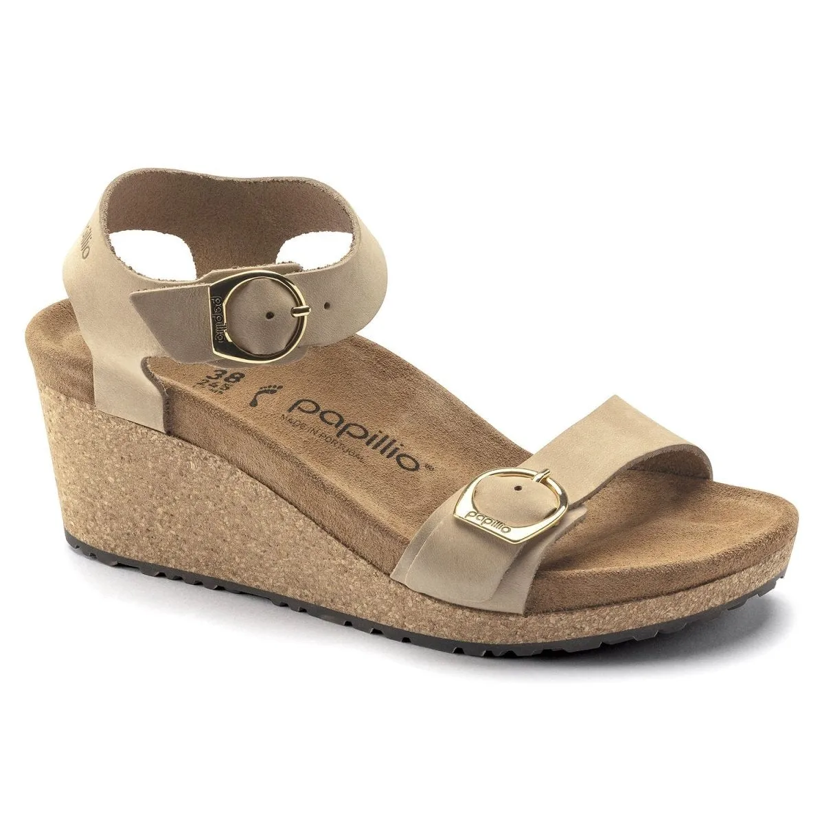 **Birkenstock Womens Soley Sandcastle Nubuck Sandals – Comfortable and Stylish Footwear for Everyday Wear**