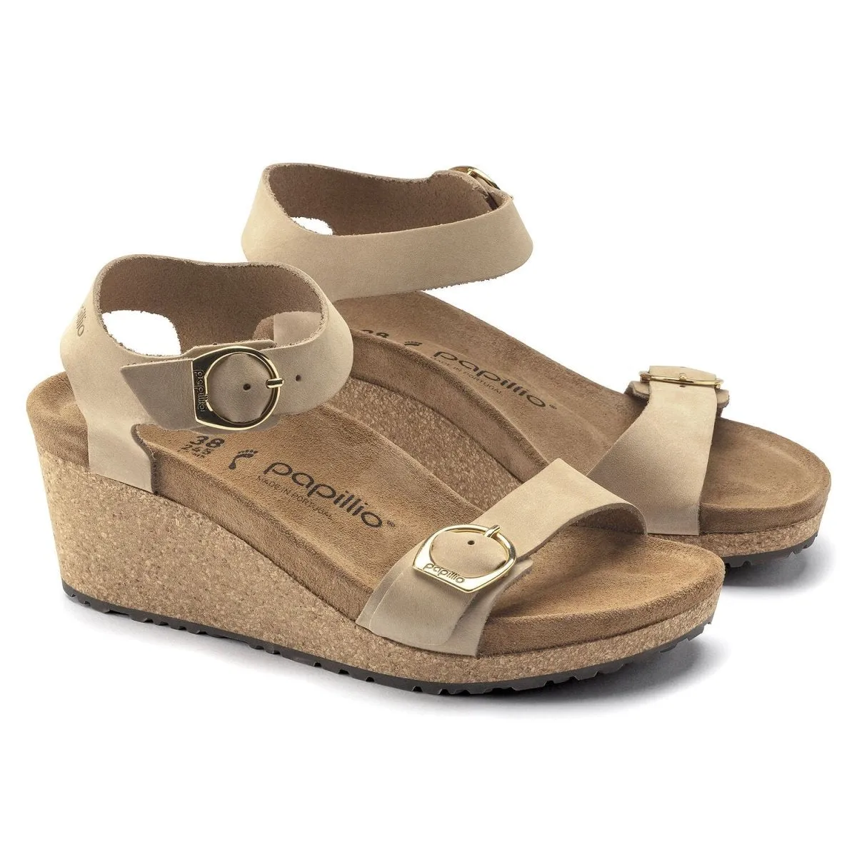 **Birkenstock Womens Soley Sandcastle Nubuck Sandals – Comfortable and Stylish Footwear for Everyday Wear**