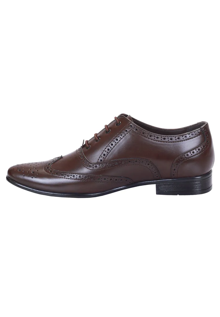 Brown Formal Brogue Shoes