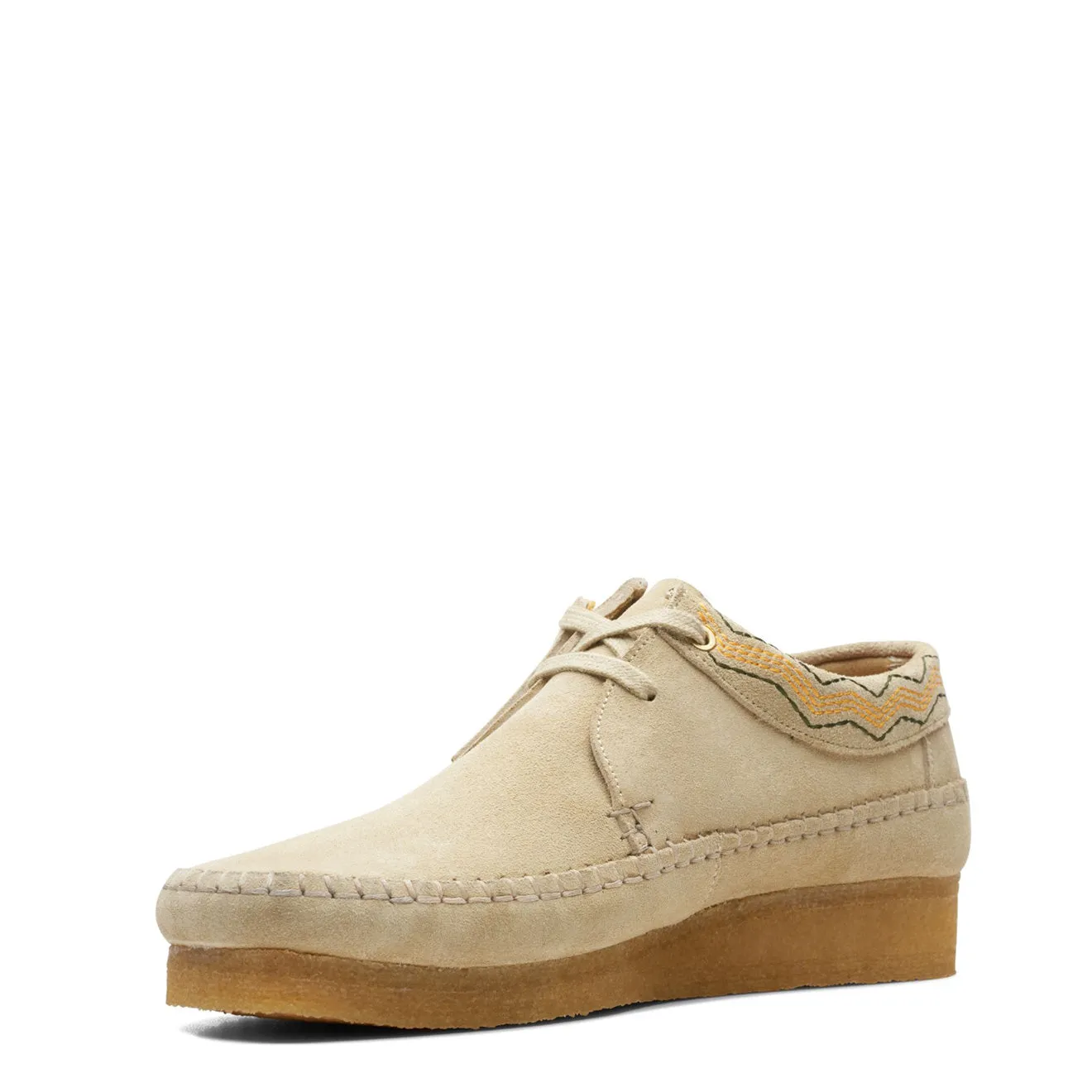 Clarks Weaver Maple Suede Embroidery