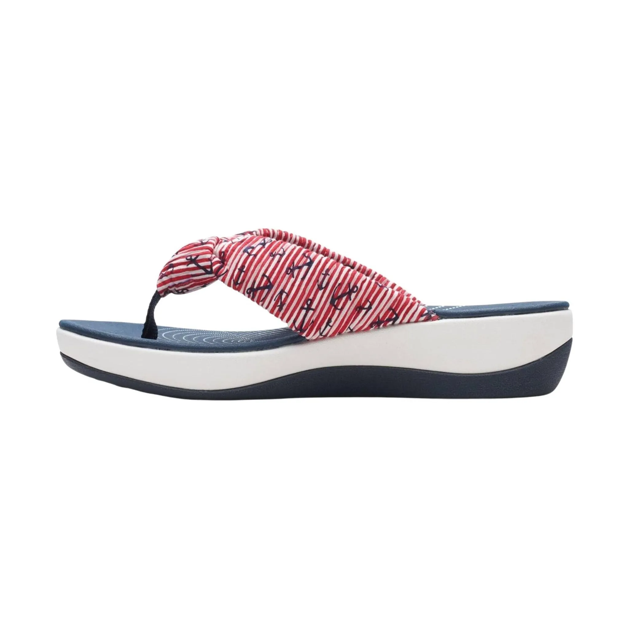 Clarks Women's Arla Glison Sandal - Red/White/Blue