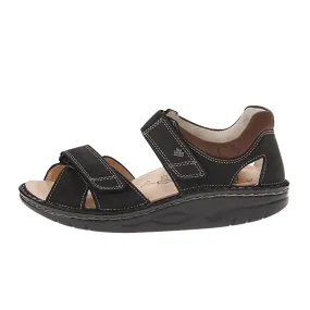 Finn Comfort Samara Backstrap Sandal (Unisex) - Schwarz/Havanna