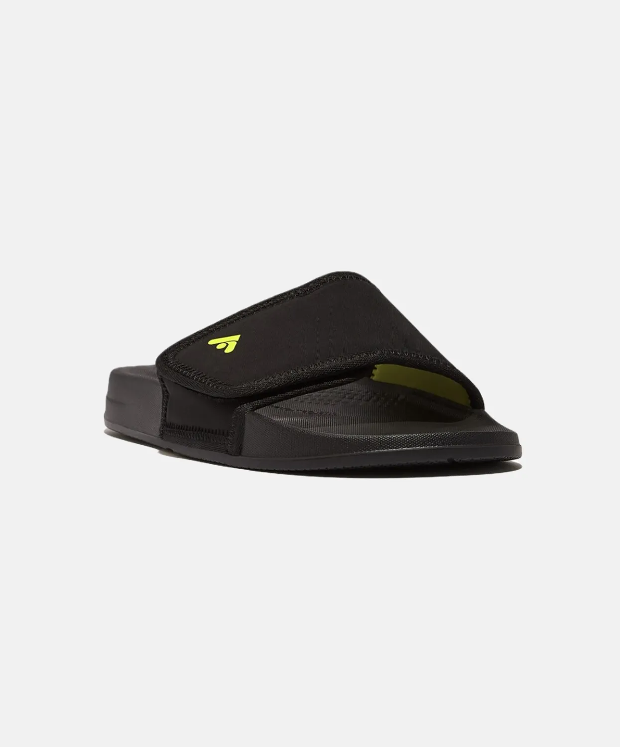 FitFlop iQushion Mens Adjustable Water-Resistant Slides Black