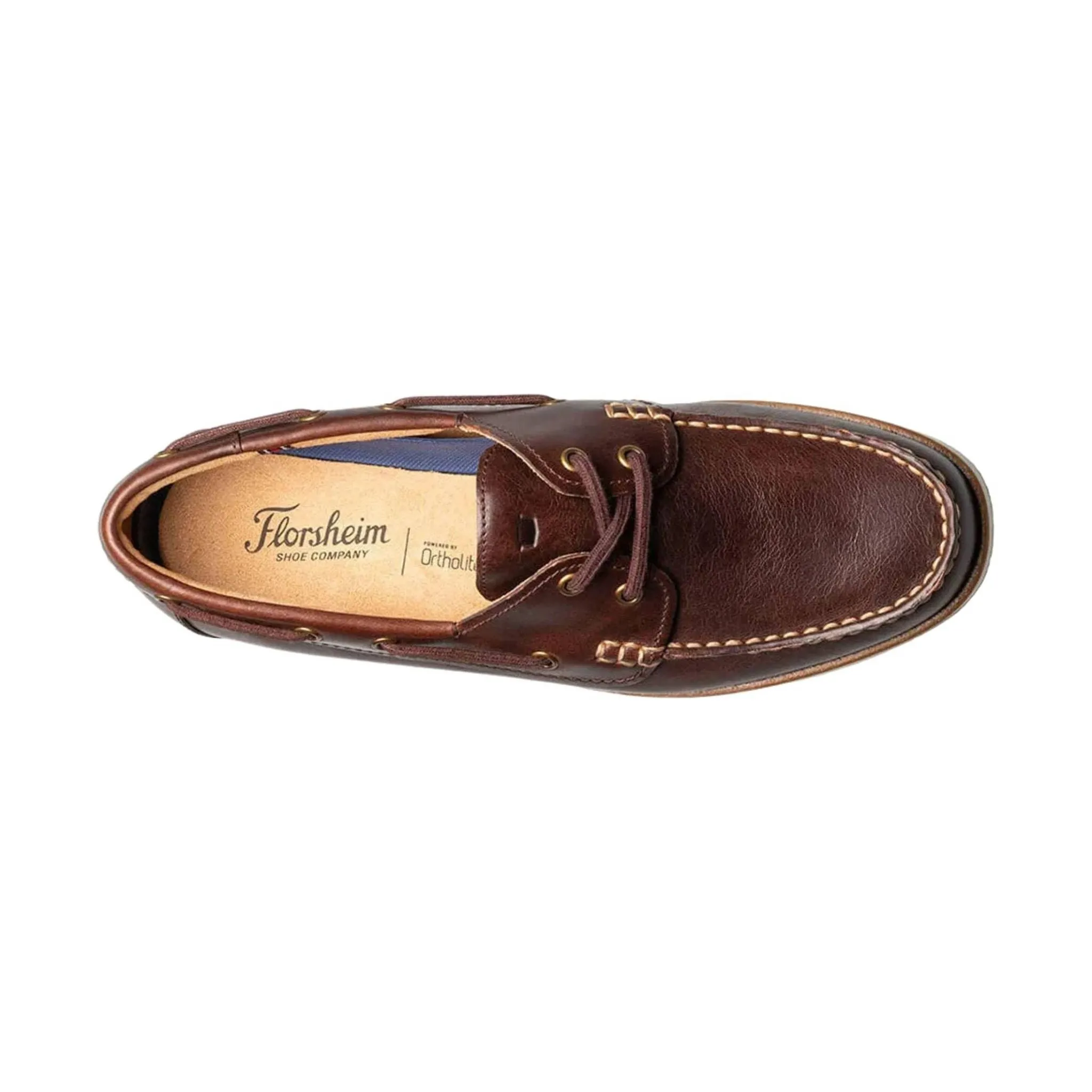 Florsheim Men's Atlantic Moc Toe Boat Shoe - Chocolate