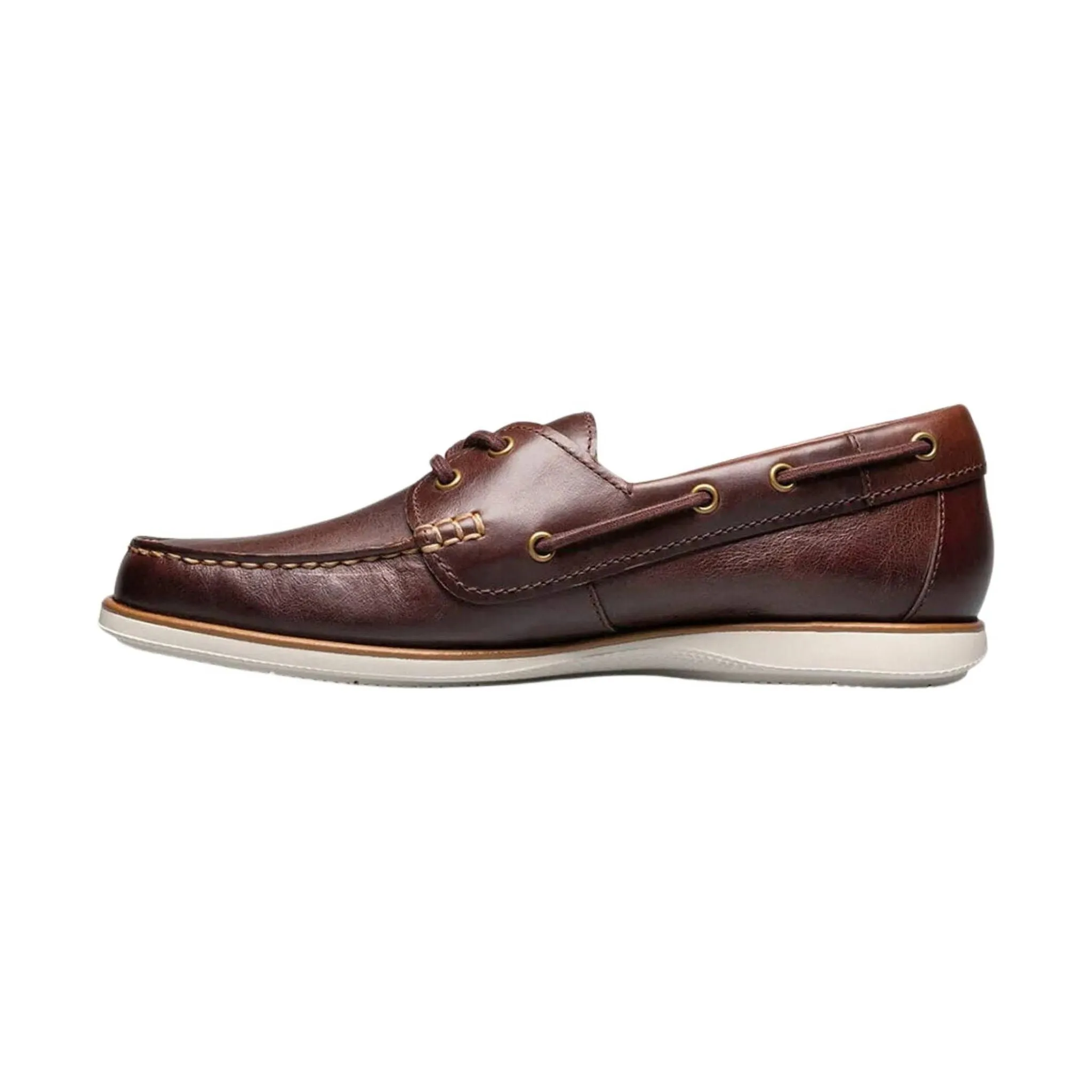 Florsheim Men's Atlantic Moc Toe Boat Shoe - Chocolate