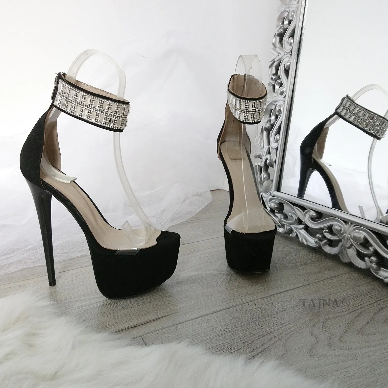 Gem Stone High Heel Platform Shoes