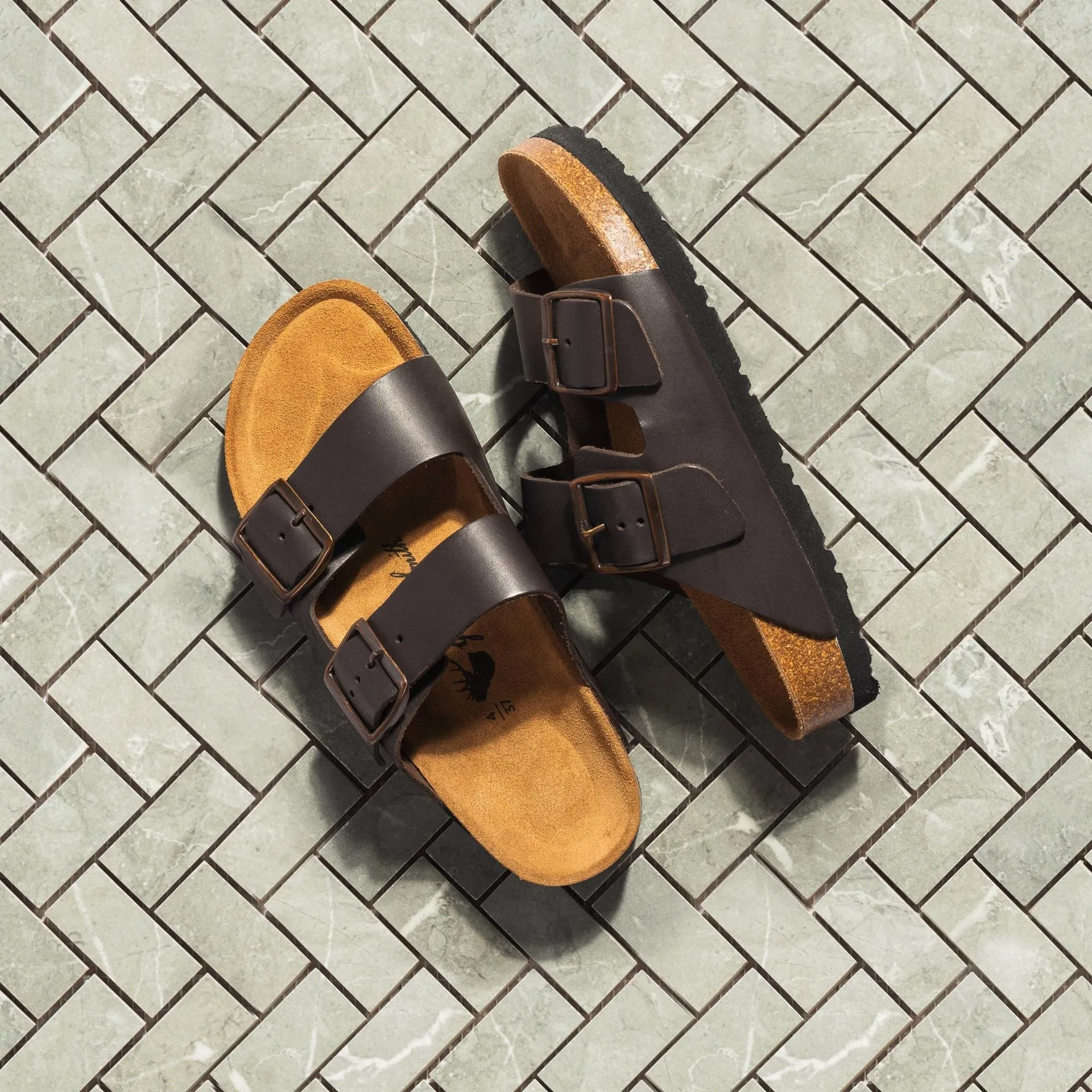 HIBISCUS BROWN CORK SANDAL