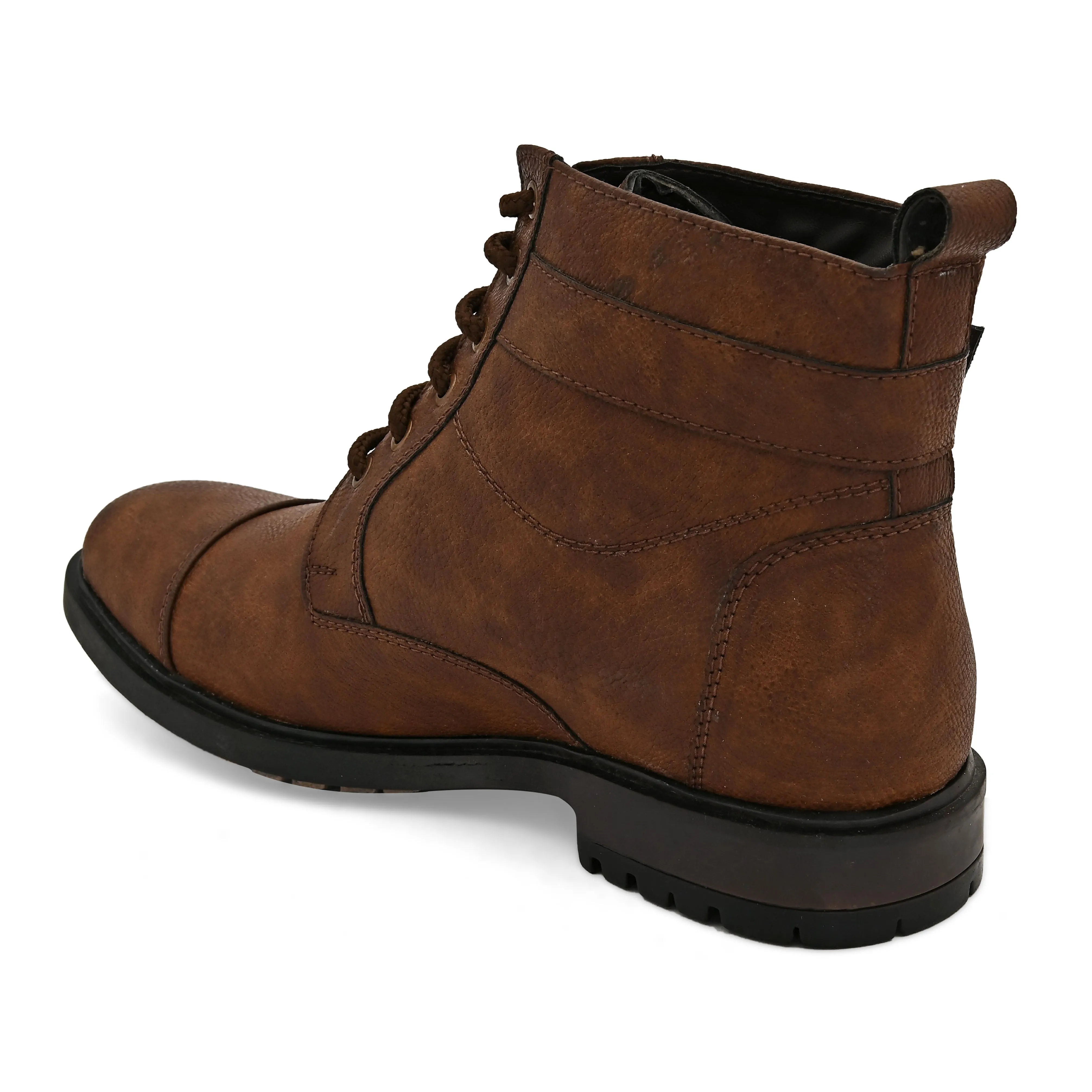 Hype Brown Mid-top Boots