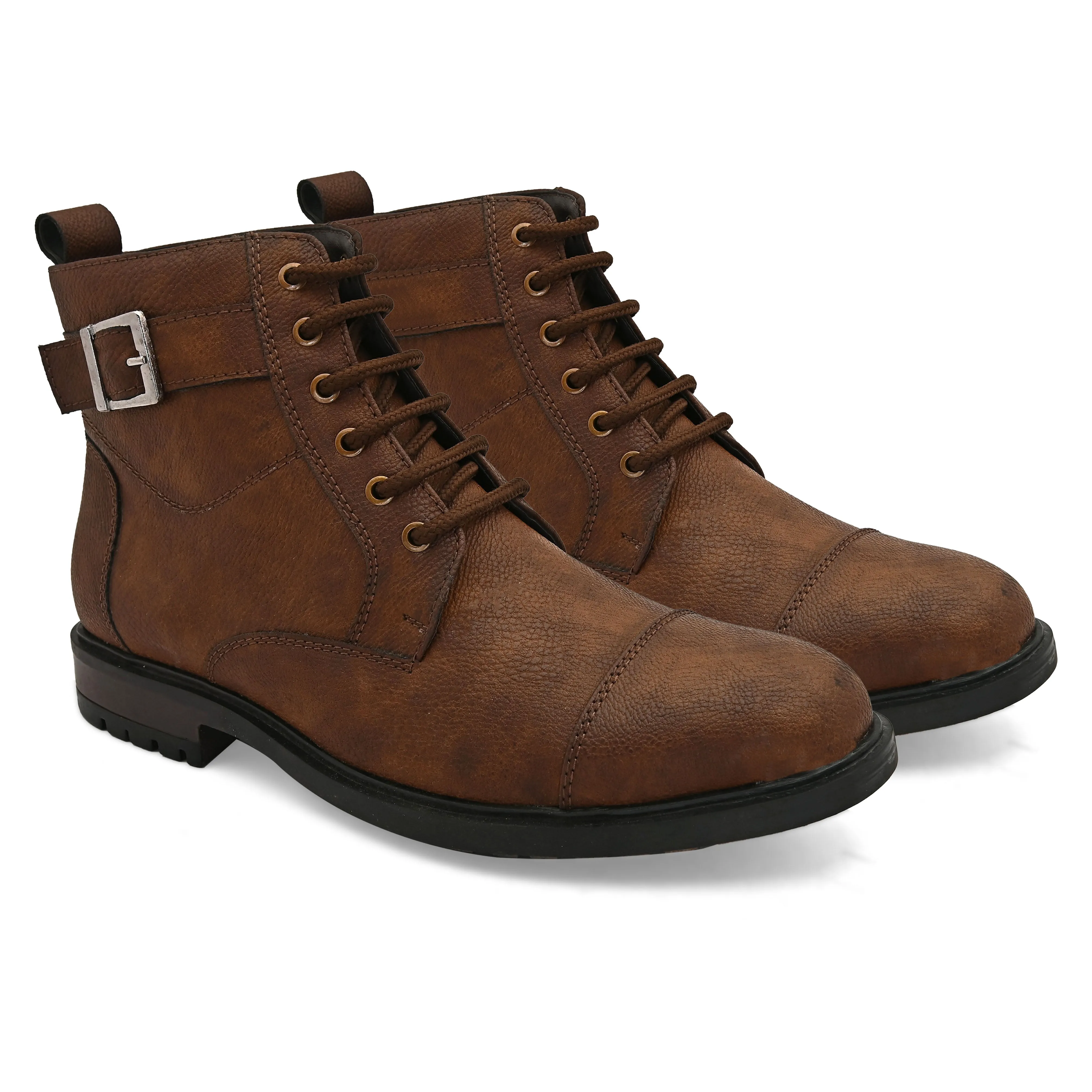 Hype Brown Mid-top Boots