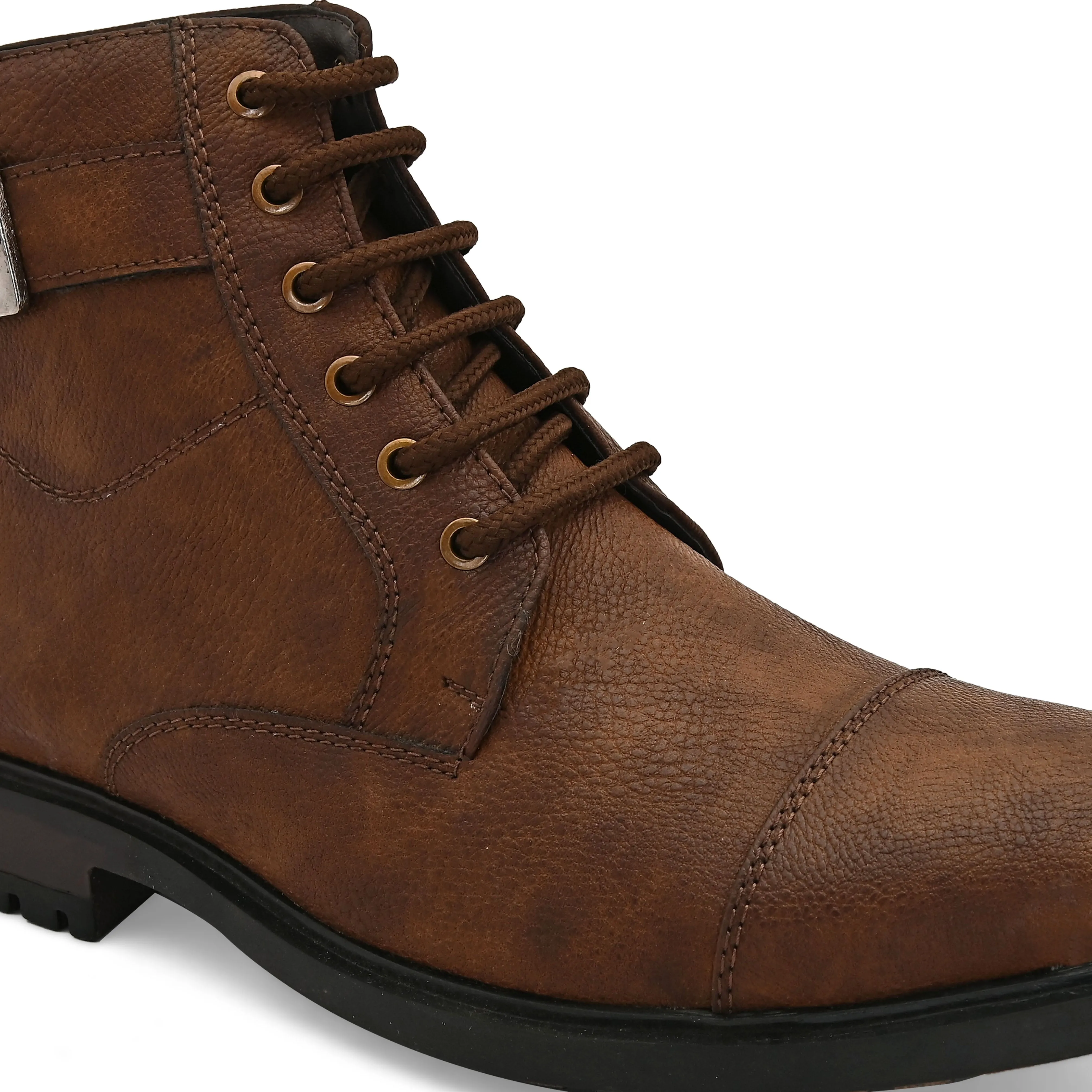 Hype Brown Mid-top Boots