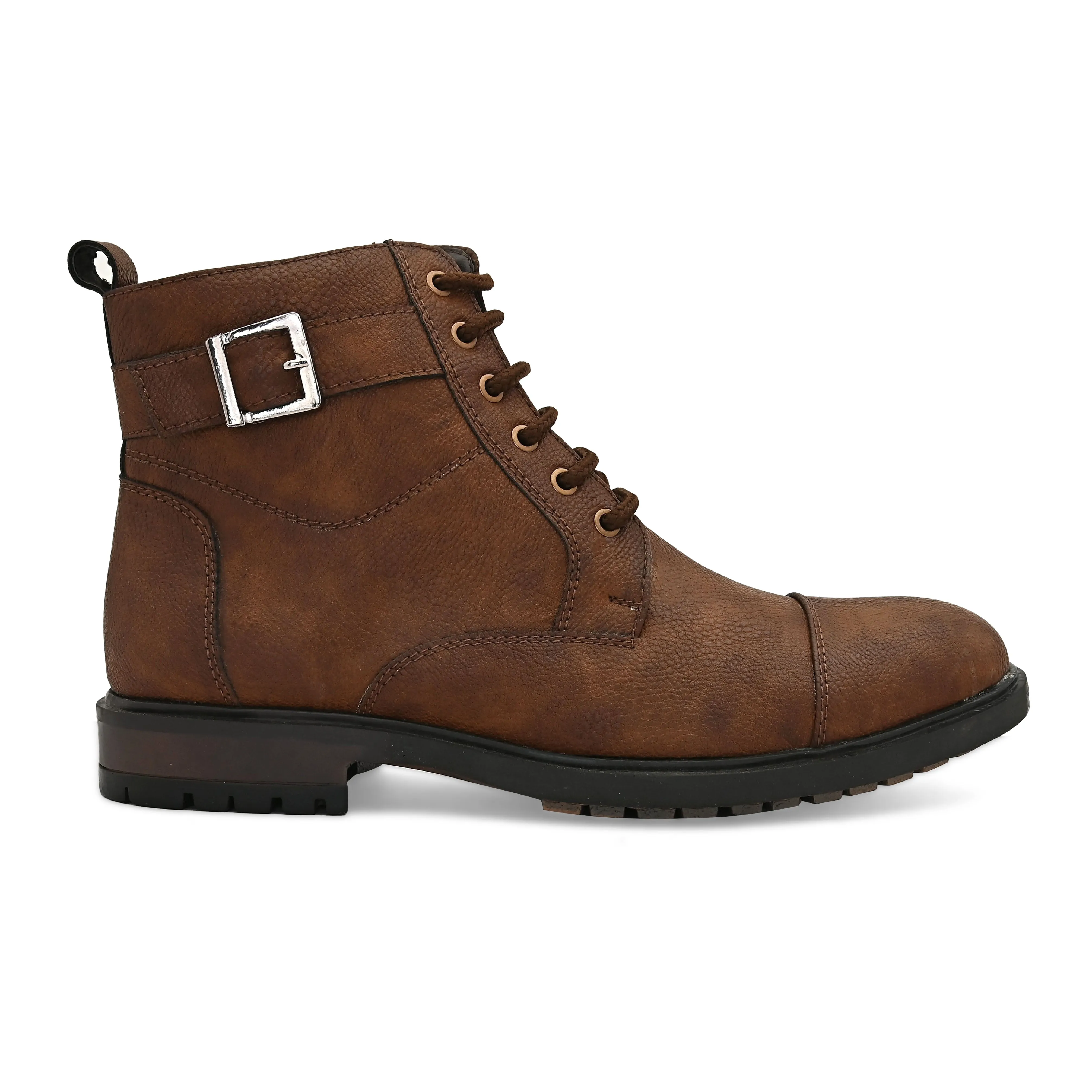 Hype Brown Mid-top Boots