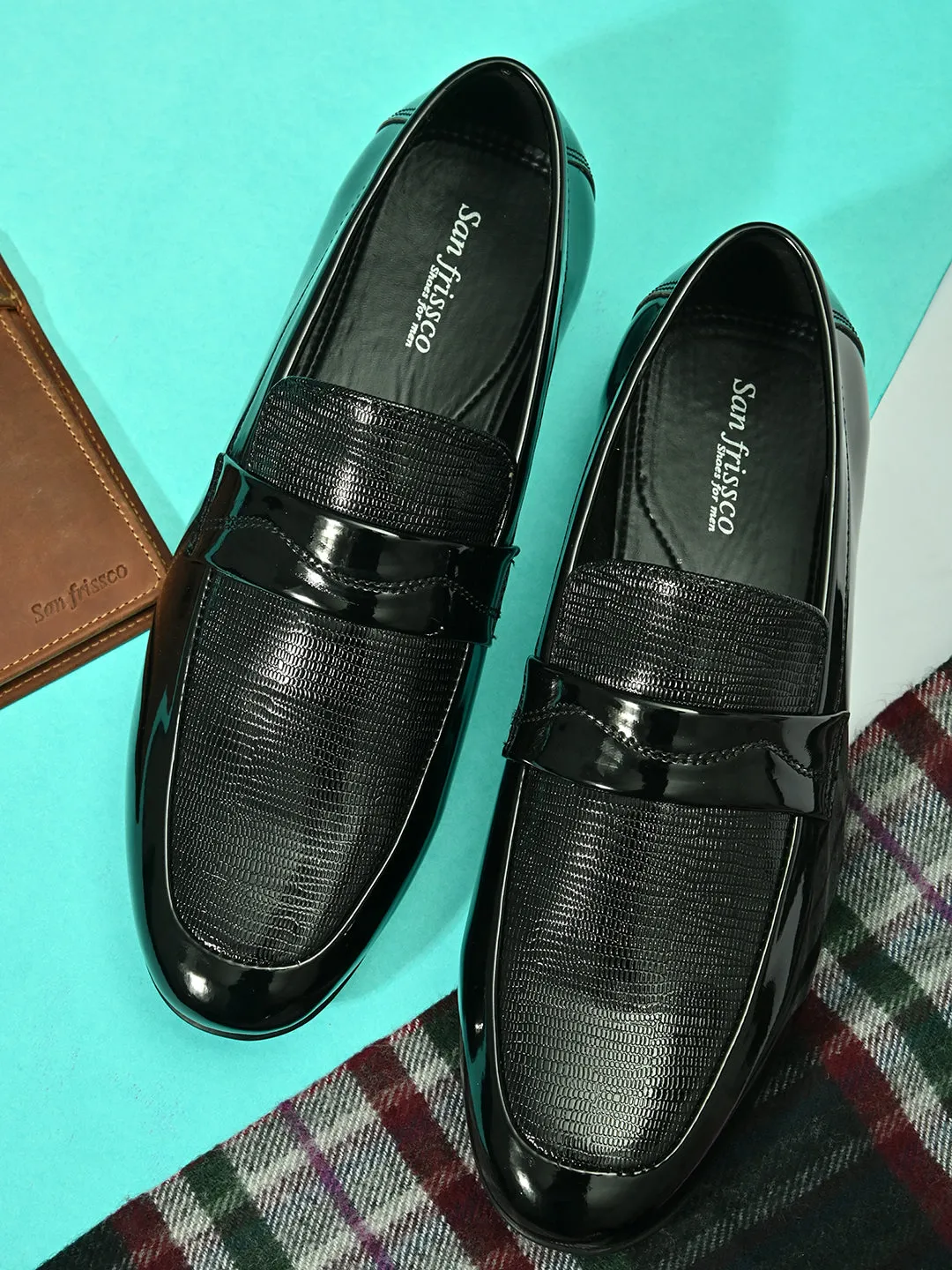 Irish Black Patent Slip-ons