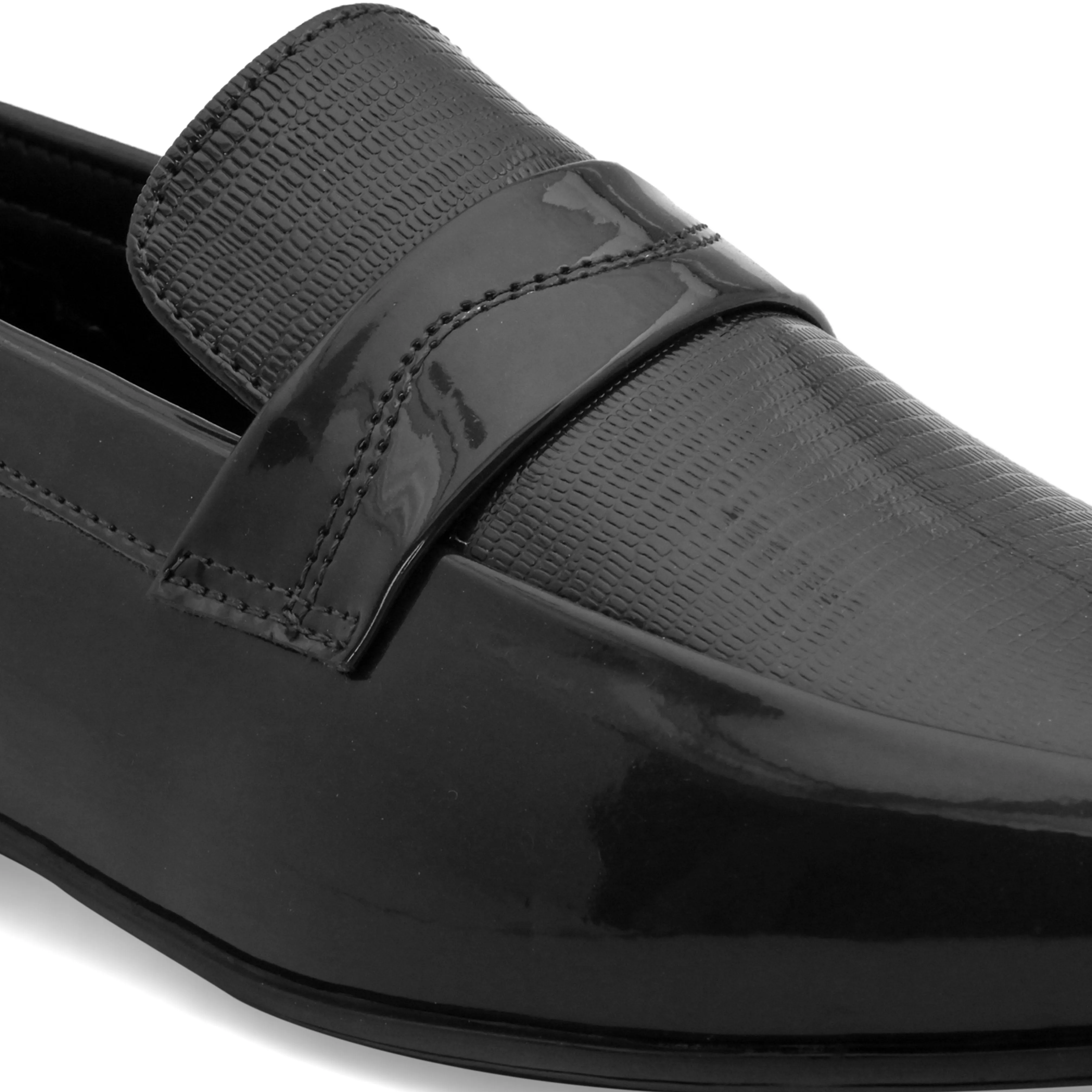 Irish Black Patent Slip-ons