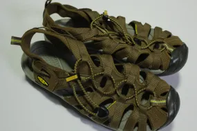 KEEN Women’s Size 8.5 Sandal Whisper Coffee Liqueur/Keen Yellow 1003713