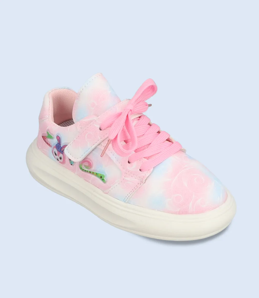 KG0071-PINK-Girls Casual Sneakers