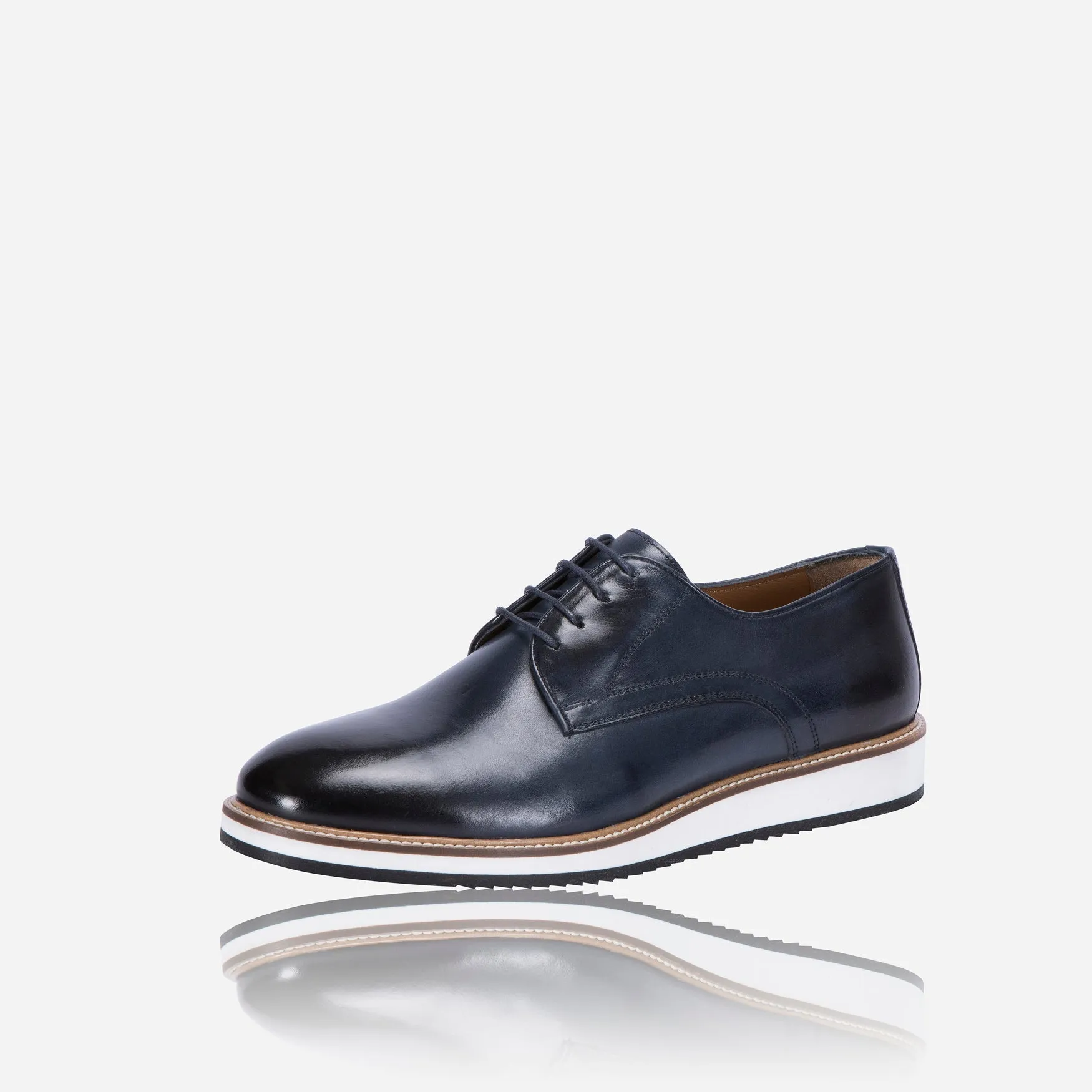 Lace up Comfort Shoe, Navy