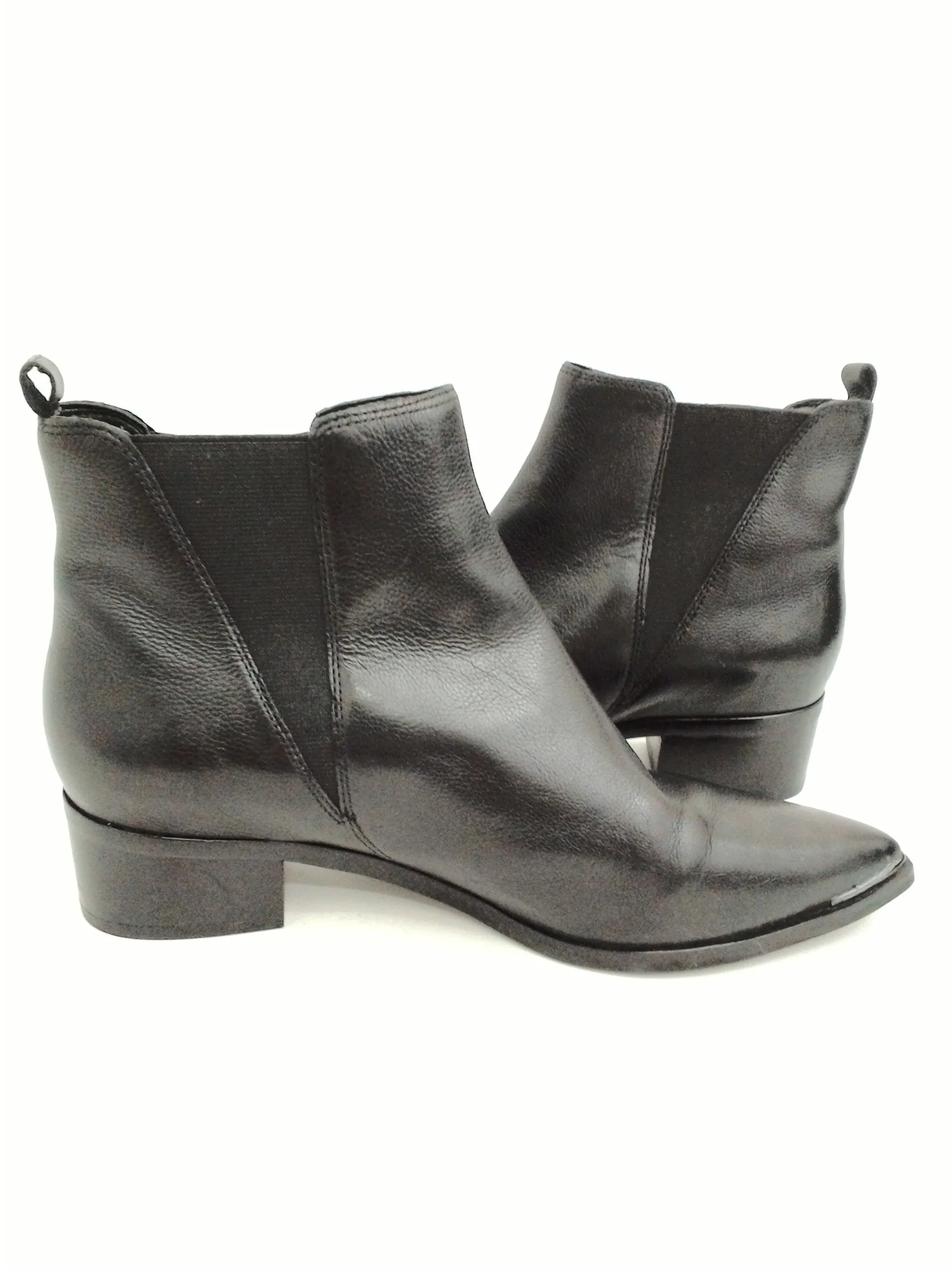 Marc Fisher Women's Black Leather Booties Size 8 M