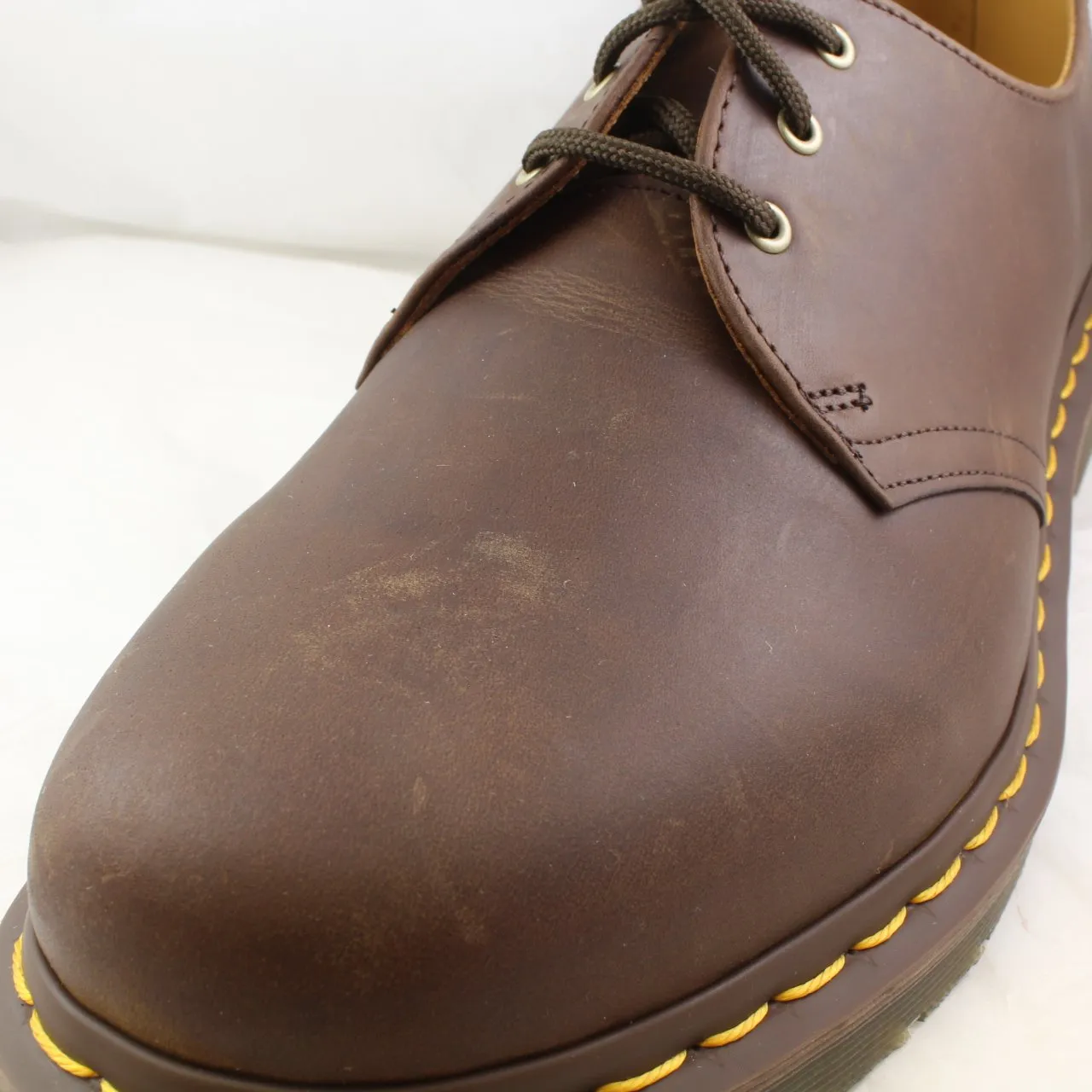 Mens Dr.Martens Dm 3 Eye Lace Shoe Gaucho Crazyhorse