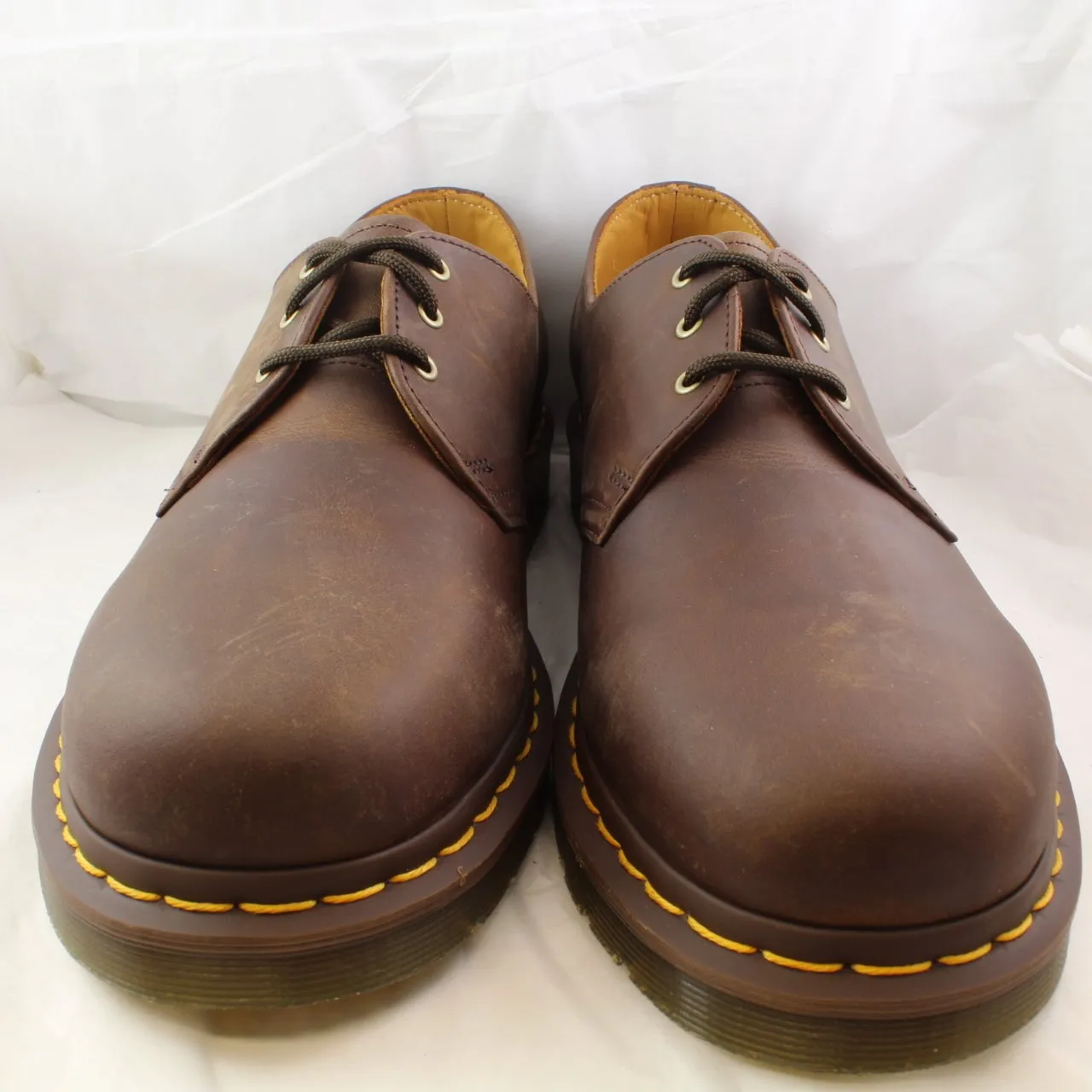 Mens Dr.Martens Dm 3 Eye Lace Shoe Gaucho Crazyhorse