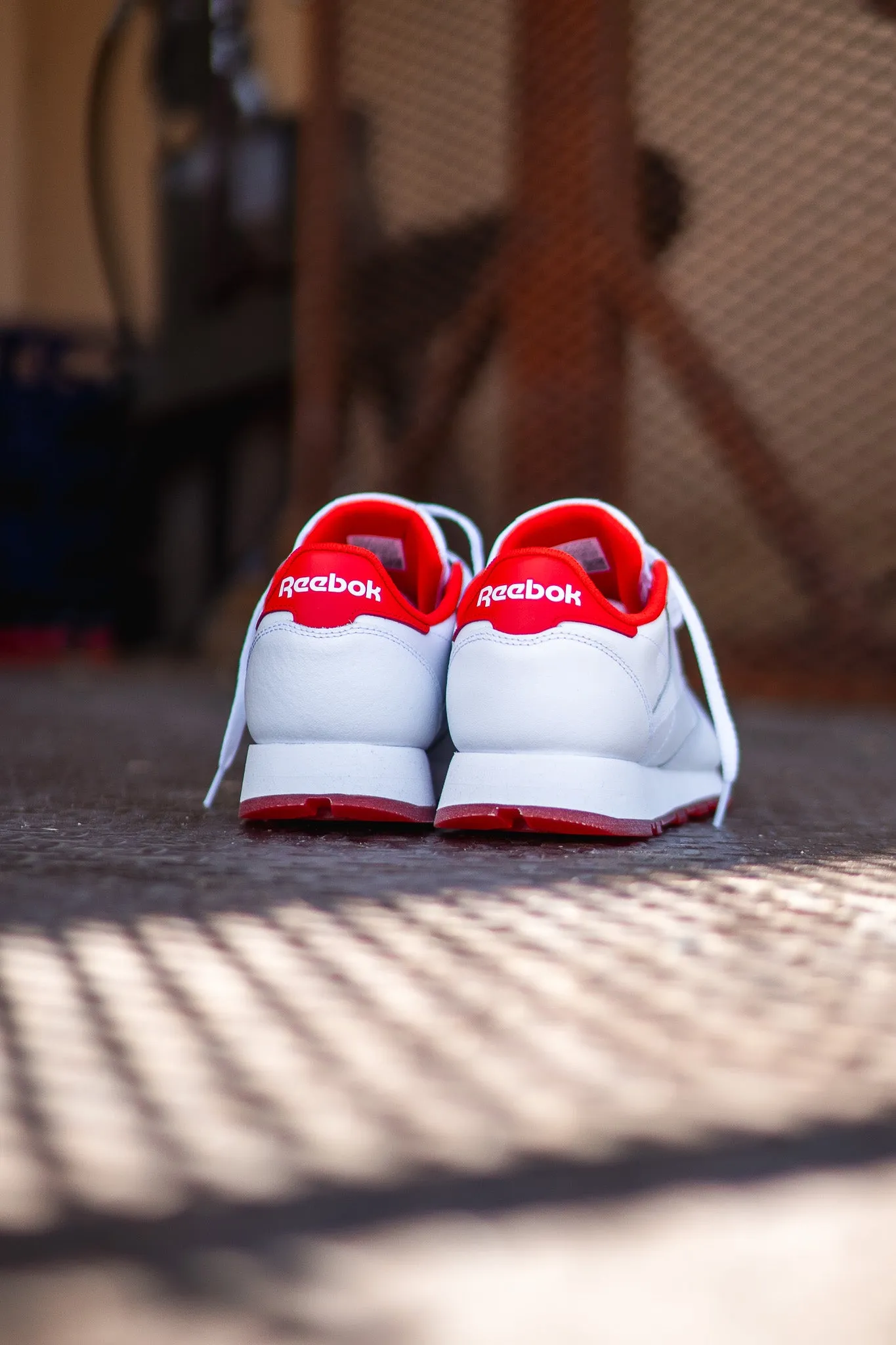 Mens Reebok Classic Leather (White/Red)