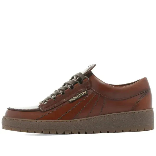 MEPHISTO Rainbow Chestnut Leather Shoes