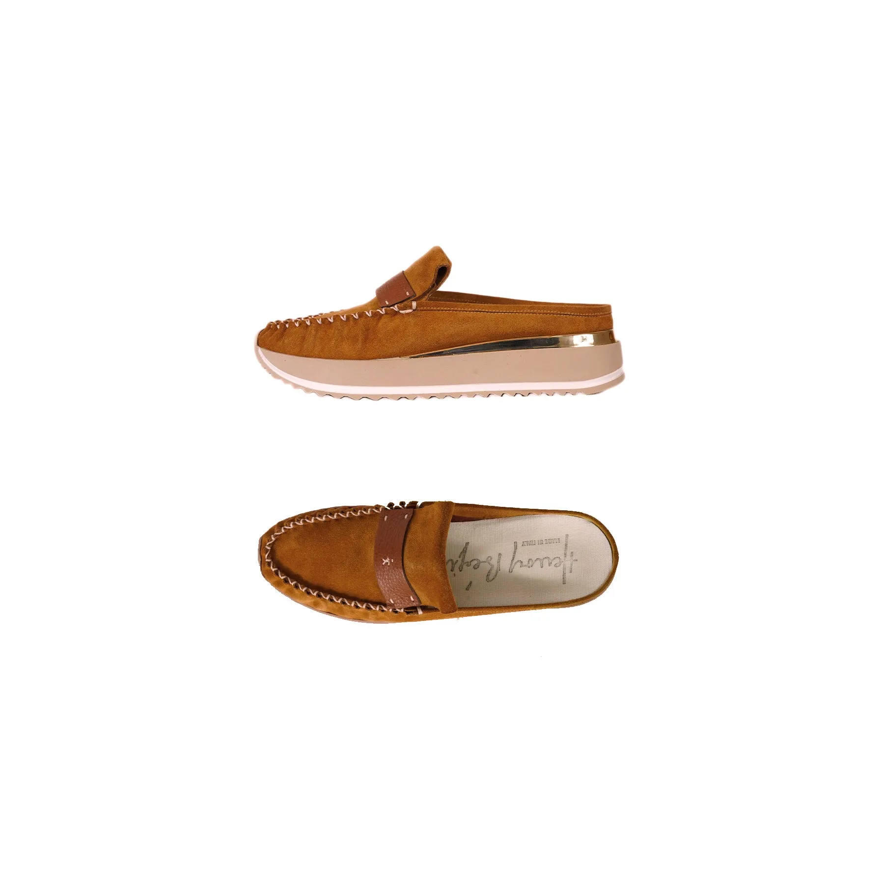 Mocker Slipper Suede Cognac