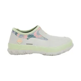 Muck Boot Women's Forager Low Slip On Rain Shoe - Light Gray / Sunflower Print