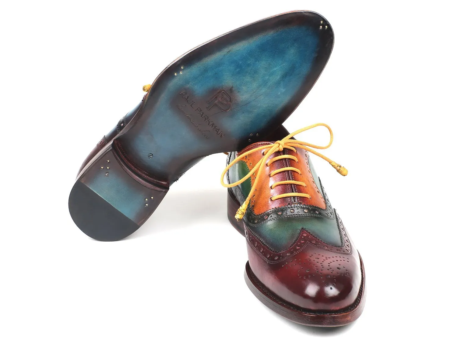 Paul Parkman Wingtip Oxfords Goodyear Welted Multi-Color (ID#027-MIX)