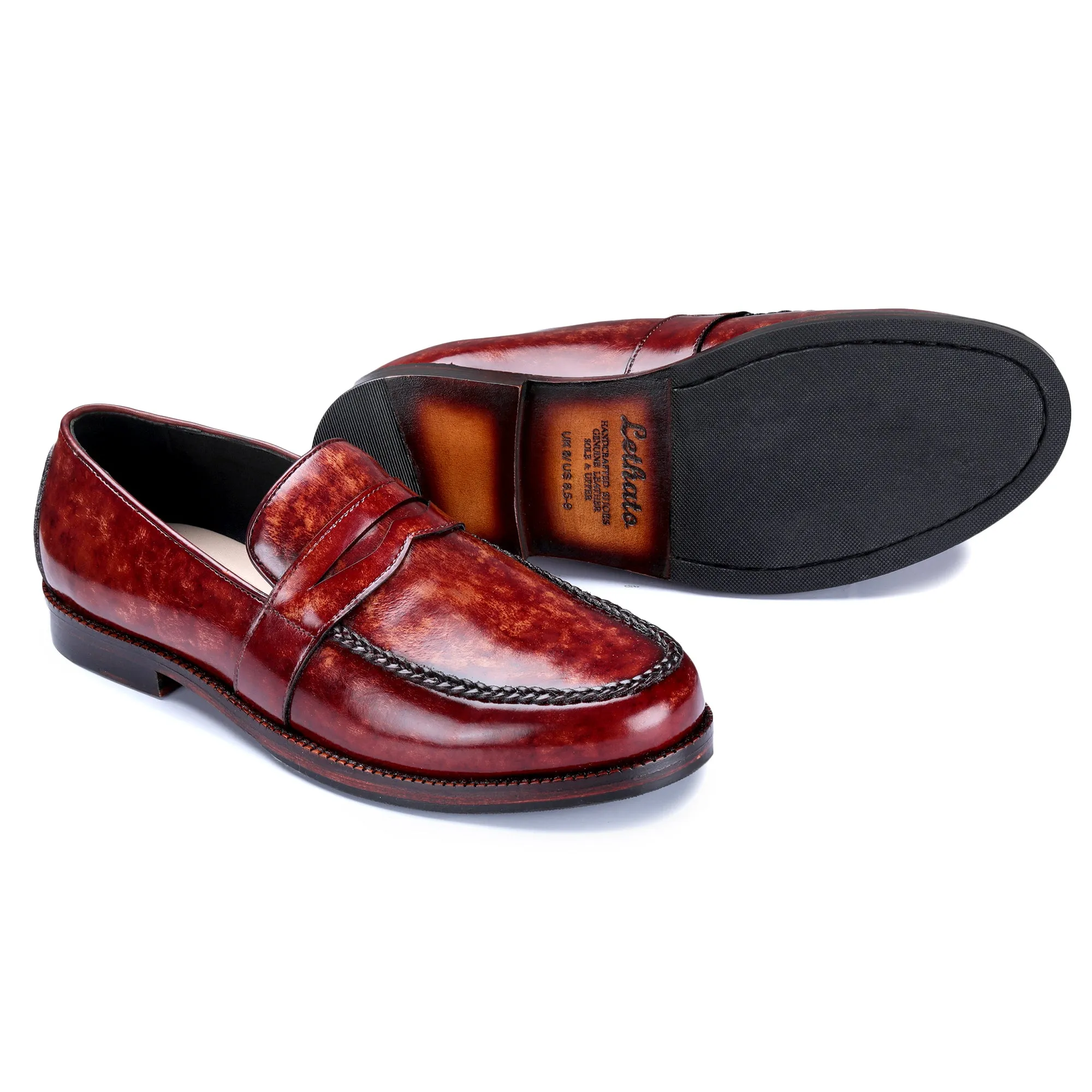 Penny Loafers - Reddish Brown