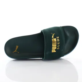 Puma Leadcat Suede Green Sliders - Mens