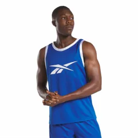 Reebok Apparel Men Reebok Basketball Mesh Jersey Tank Top VECBLU