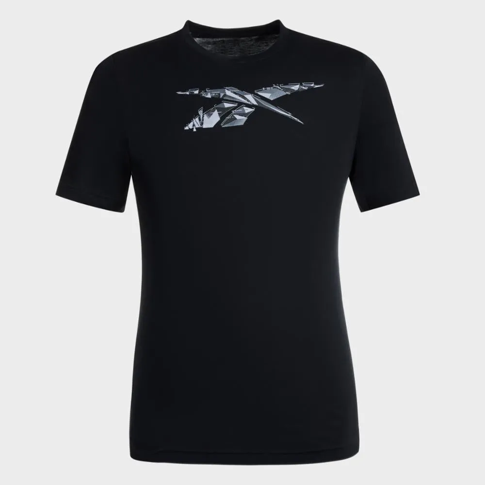 Reebok Apparel Men Reebok Graphic T-Shirt BLACK