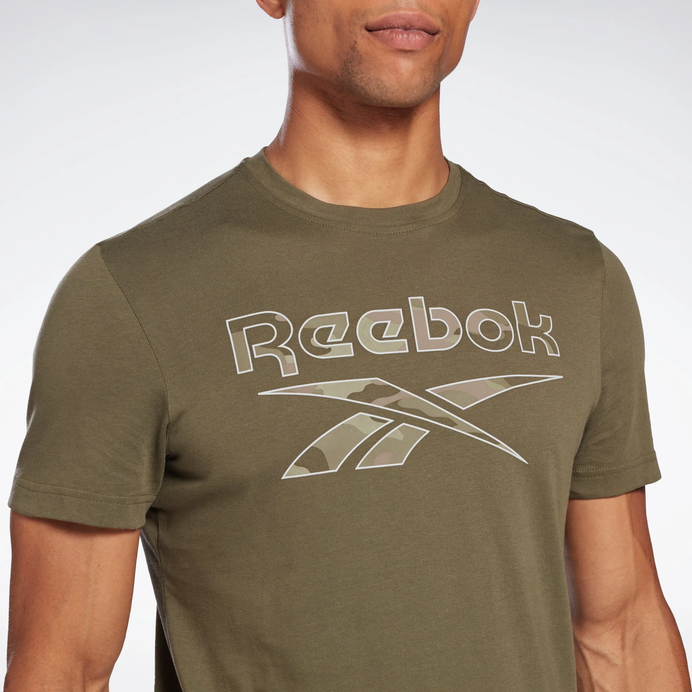 Reebok Apparel Men Reebok Identity Big Logo T-Shirt Armgrn