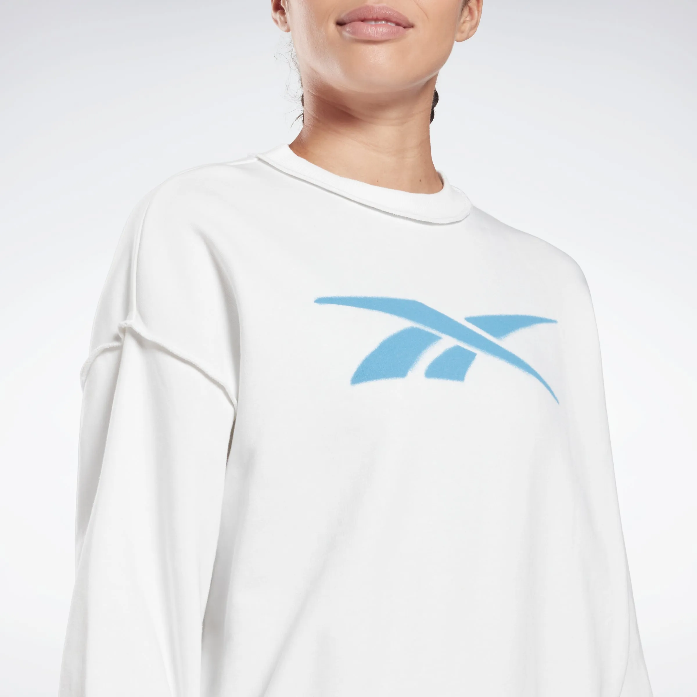 Reebok Apparel Women Myt Crew Sweatshirt White