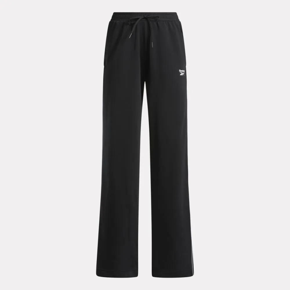 Reebok Apparel Women Reebok Identity Back Vector Tricot Track Pants BLACK