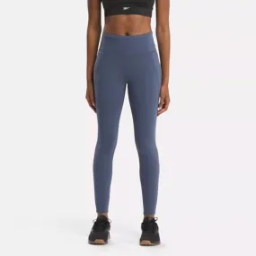 REEBOK WOMEN'S LUX HR BLUE TIGHTS