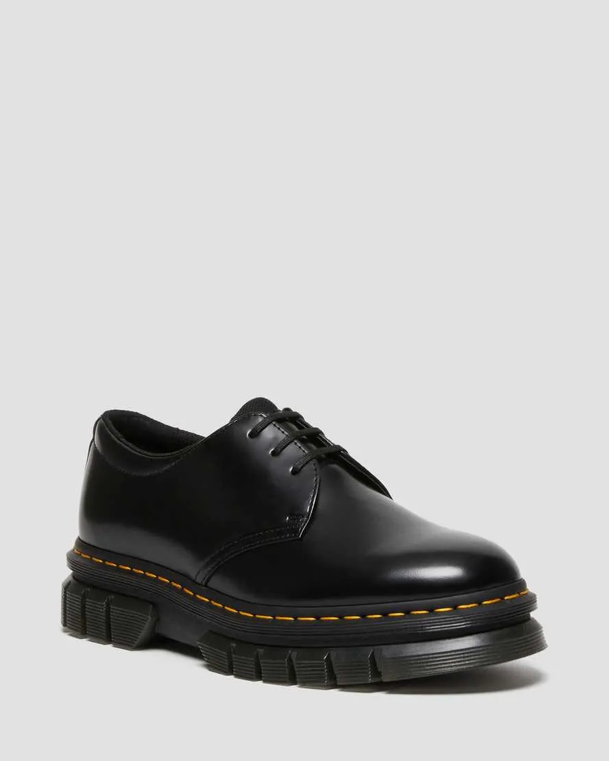 RIKARD POLISHED SMOOTH LEATHER PLATFORM SHOES