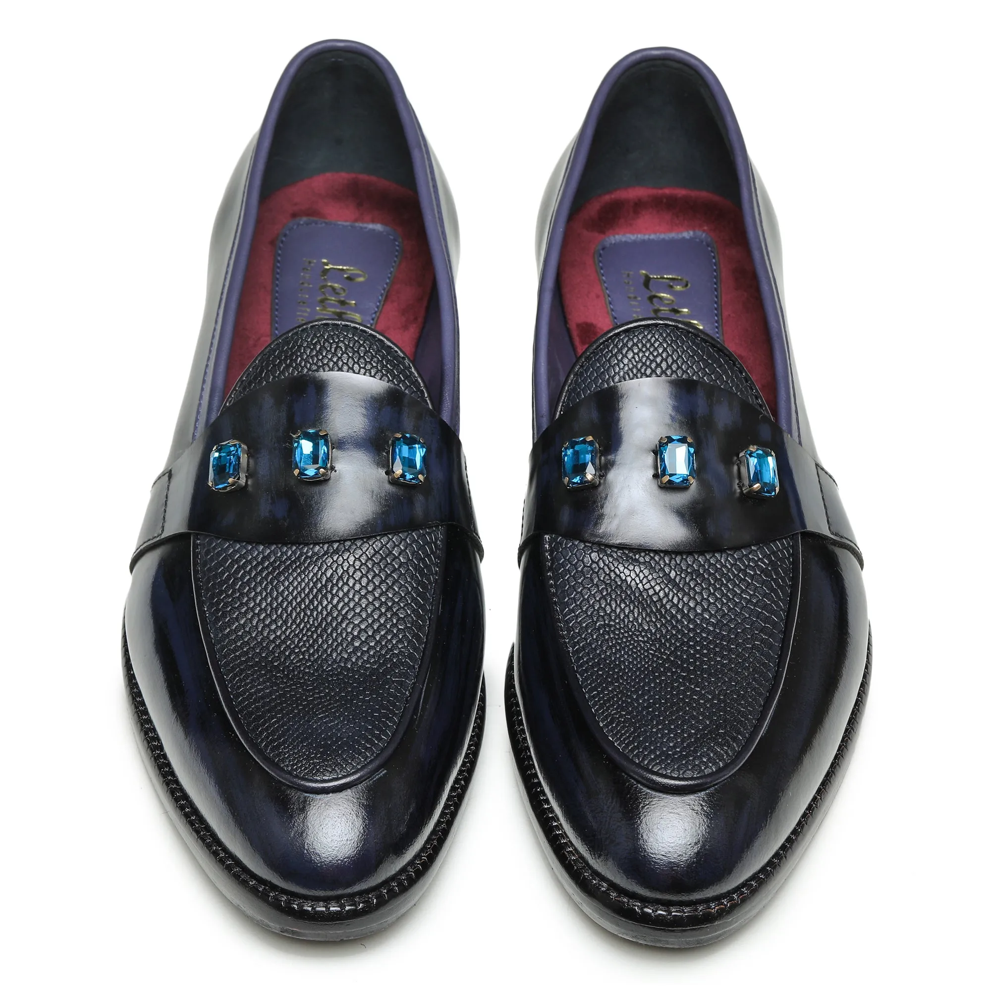 Saddle Loafers - Navy