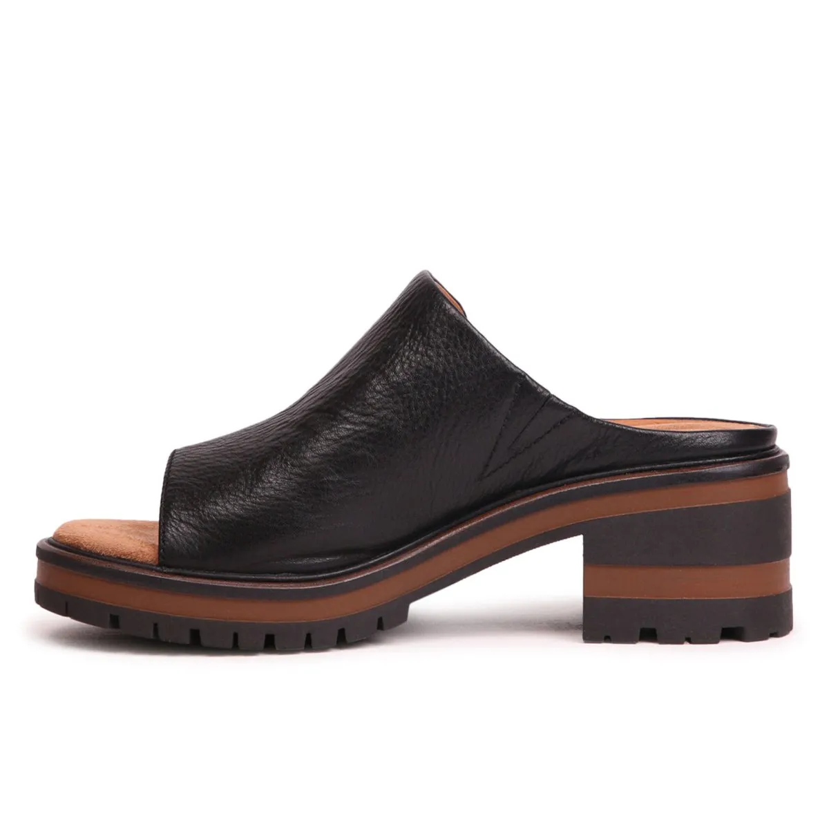 Salvia Women's Harper Black Pebble Nappa Leather